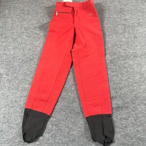 Vintage Bogner Pants Girls 8‎ Red Straight Leg Winter Outdoors Ski Snow Stretch